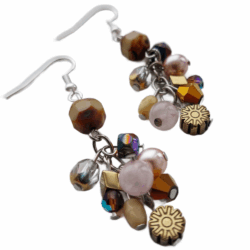 Golden Hour Collection - Citrine Sky - Drop Cluster Earrings