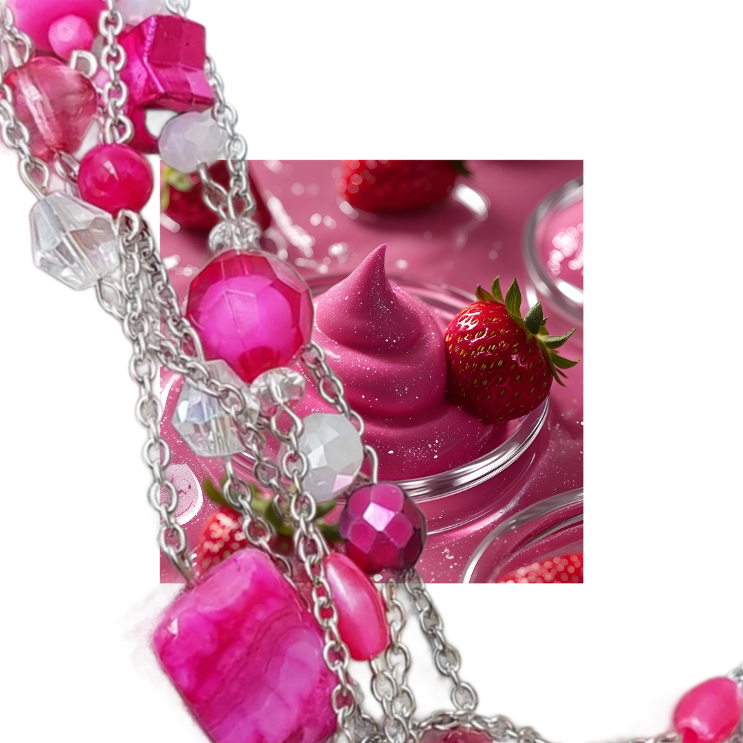 Statement Collection - Berry Frost Kiss – Six Strand Necklace - Image 2