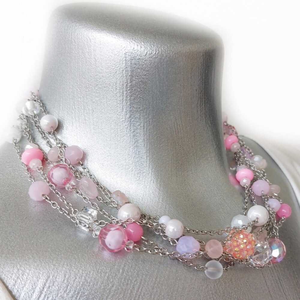 Statement Collection - Peachy Breeze – Six Strand Necklace - Image 3