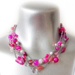 Statement Collection - Berry Frost Kiss –  Six Strand Necklace