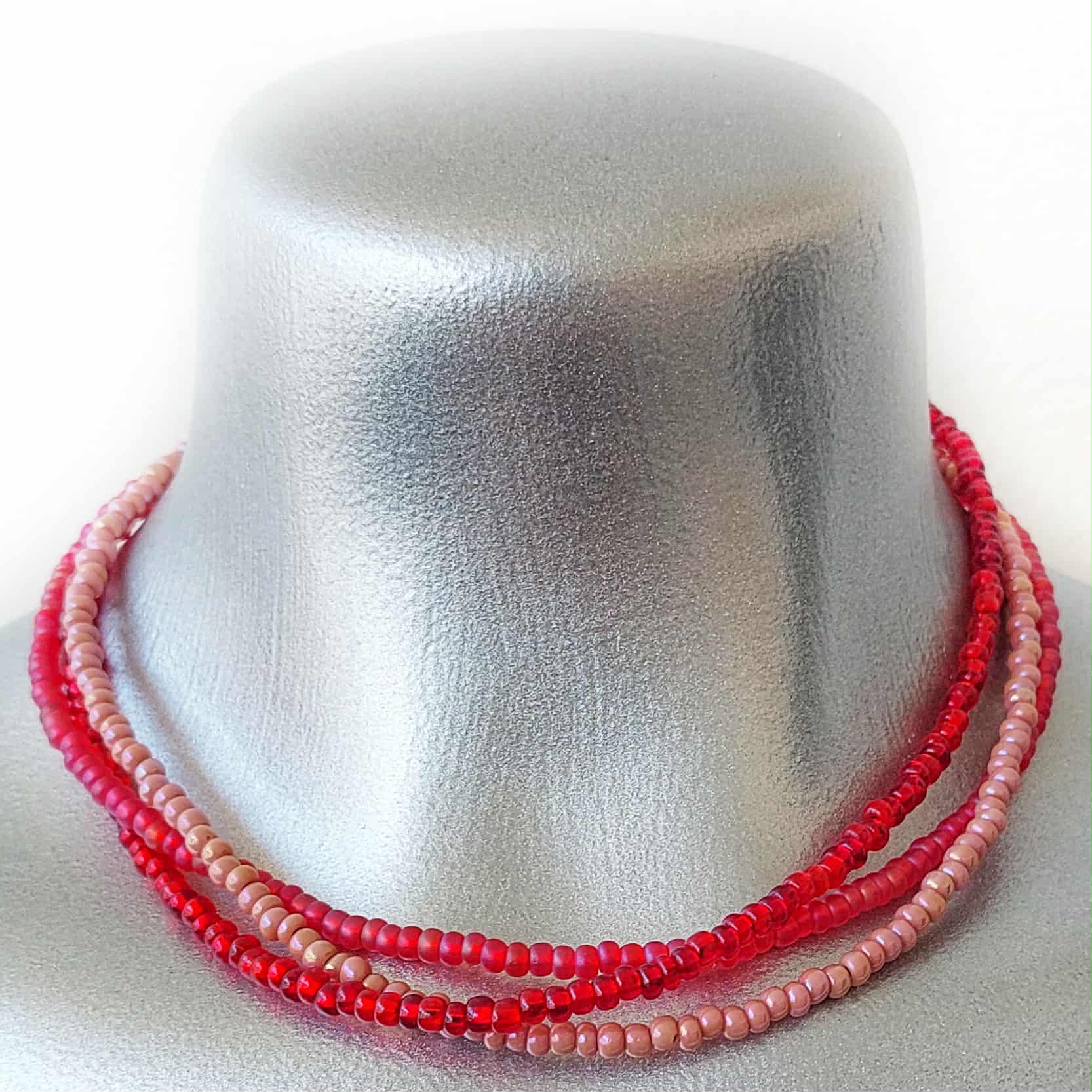 Vintage Julz - circa 2002 - Seed Bead Necklace - Bright