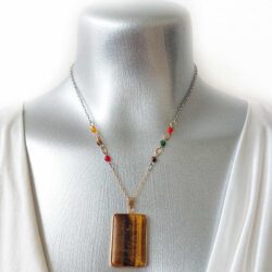 Not Who She Was Collection - Now She Knows - Tiger's Eye Pendant Necklace
