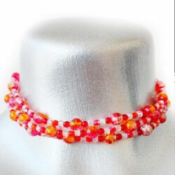 Vintage Julz - circa 2002 - Seed Bead Necklace - Shine Bright