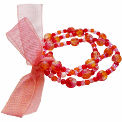 Vintage Julz - circa 2002 - Seed Bead Bracelet - Bright