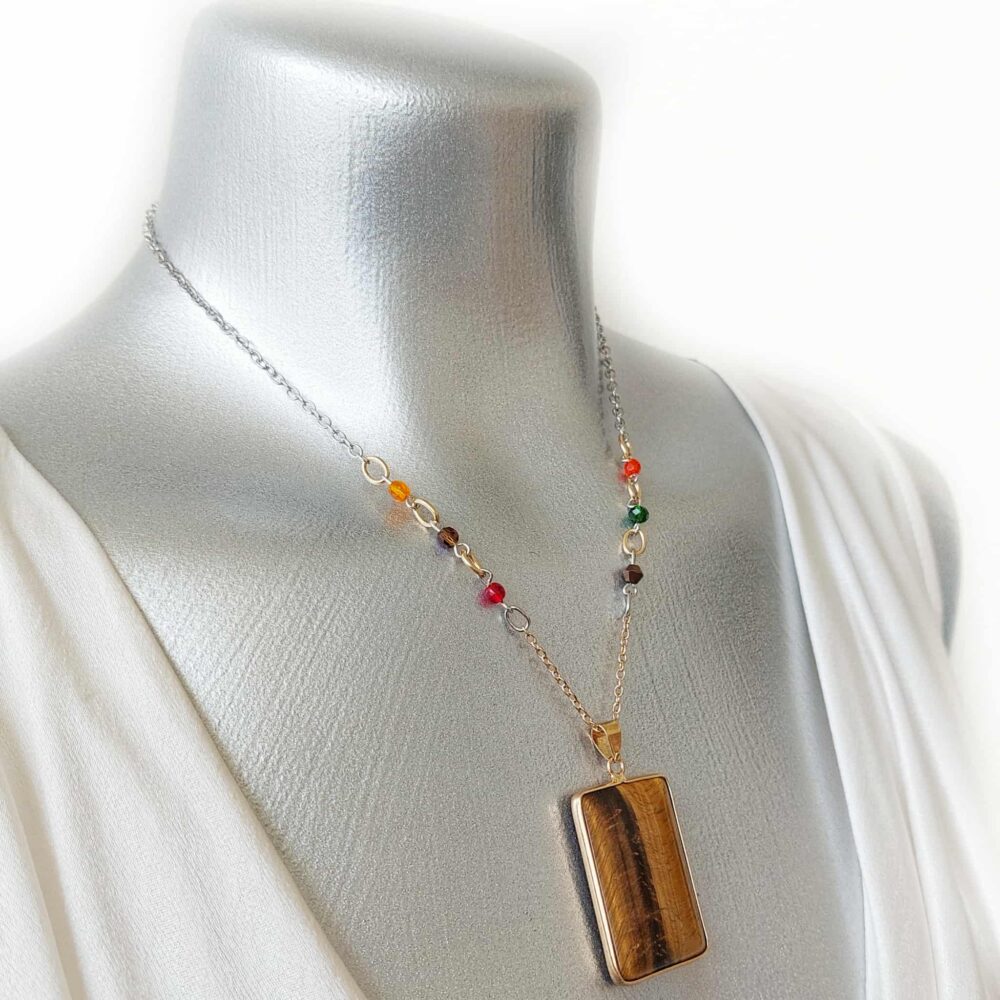 Not Who She Was Collection - Now She Knows - Tiger's Eye Pendant Necklace - Image 2