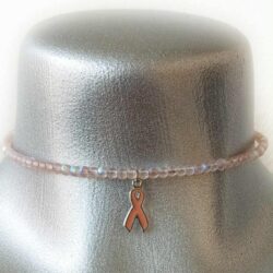 Pink Vintage Julz - circa 2000 - Stacker Necklace - Pink Ribbon