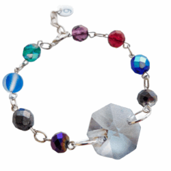 Victorian Goth Collection - Raven's Whisper - Crystal Statement Bracelet