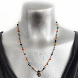 Every Day Is Halloween - Leaf Drop - Beaded Layering Necklace