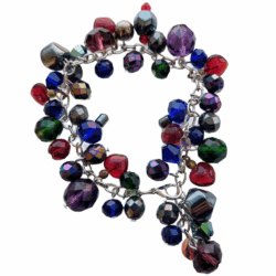 Victorian Goth Collection - Crimson Veil - Chain Long Strand Bracelet