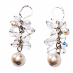 glamjulz Luxe Collection - Alpine Opulence Snowfall Earrings