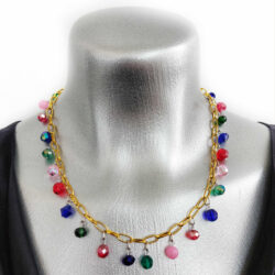 Royal Bloom: Winter’s Garden Collection -Golden Ember Necklace