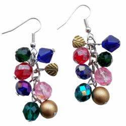 Royal Bloom: Winter’s Garden Collection - Gold Leaf Earrings