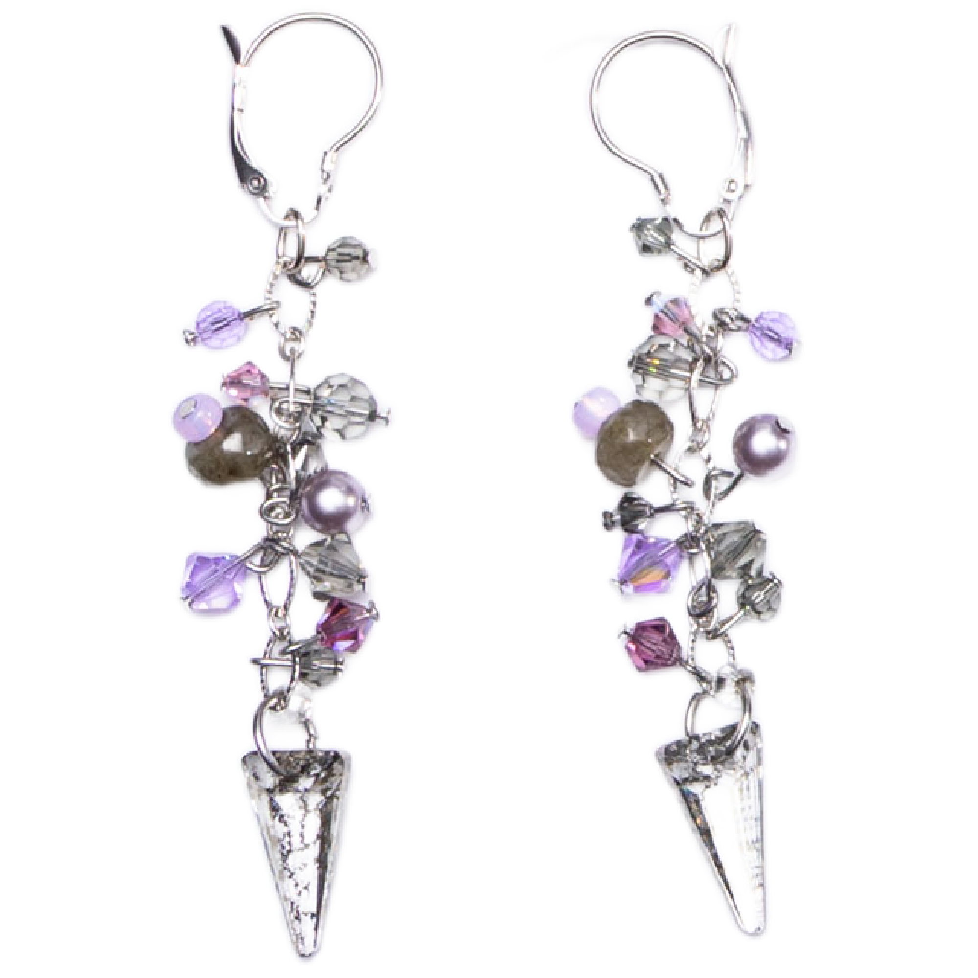glamjulz Luxe Collection - Labradorite Twilight Pendulum Earrings