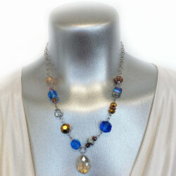 glamjulz Blue Collection - Drop Necklace