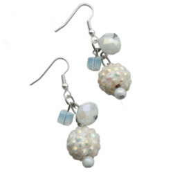 The Blank Canvas Collection - Stillness Three Bead Earrings
