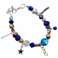 glamjulz Blue Collection - Shabby Chic Bracelet