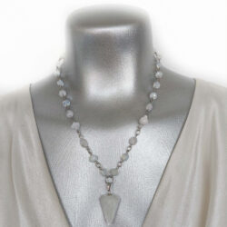 The Blank Canvas Collection - Let's Begin Quartz Pendulum Necklace