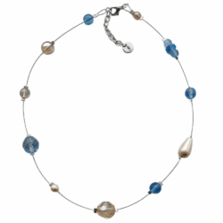 April Showers Collection - Washed Sky - Single Strand Necklace