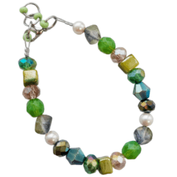 Evergreen Elegance Collection - Garden Grace - Beaded Bracelet