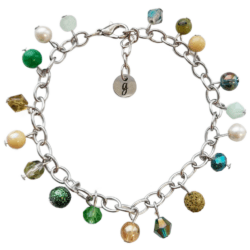 Evergreen Elegance Collection - Pearl Whisper - Dangly Bracelet