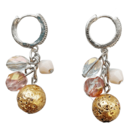 Sunrise Goddess Collection - Golden Serenity - Hoop Drop Earrings