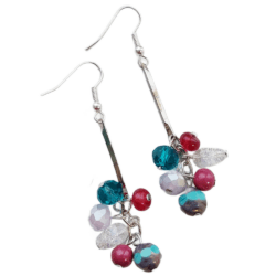 Wanderlust Soul Collection - Sea Glass Serenity - Cluster Drop Earrings