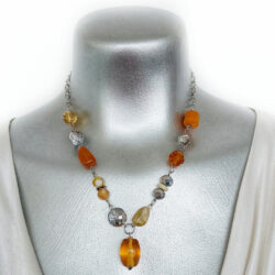 Bold & Brilliant Collection - Silver Lining Drop Necklace