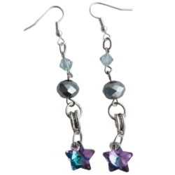 Goddess Star Earrings - The Midnight Alchemist – For the magic found in the shadows and the transformation of pain into power