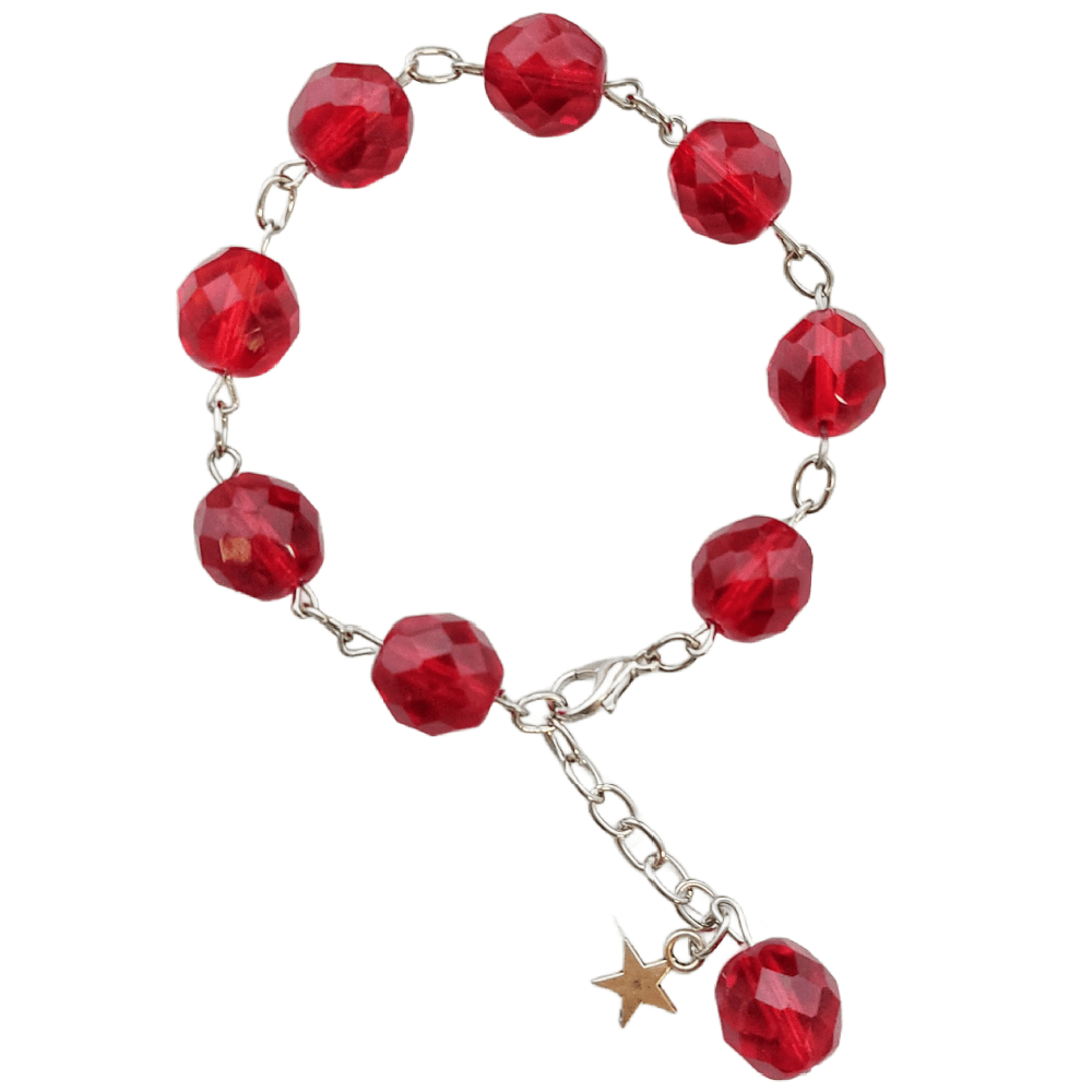 Seven Sisters Friendship Bracelet - Red: Kinetic (The Instant Friend)
