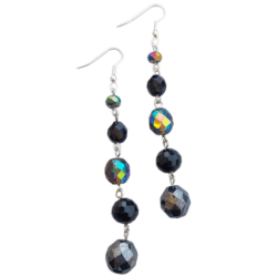 Dark Side of The Moon Collection - The Quiet Reckoning - Five Bead Earrings