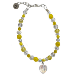 Sunny Days - Mural Magic - Heart Drop Beaded Bracelet