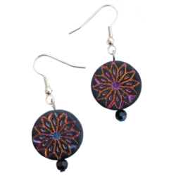 Dark Side of The Moon Collection - Moonlit Dichotomy - Drop Earrings