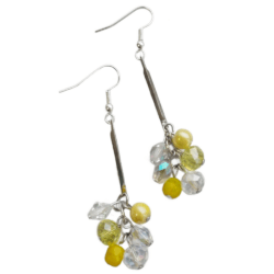 Sunny Days - Lemony Fresh - Cluster Drop Earrings