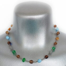 Indigo Inversion - Beaded Necklace