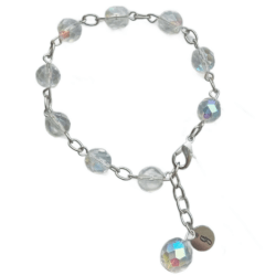 Luminous Wisdom Collection - Pure Clarity - Crystal Chain Link Bracelet