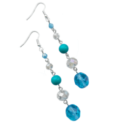 Retro Radio - Five Bead Earrings