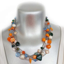 Colour Pop Collection - The Tangerine Dream - Six Strand Necklace