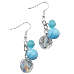 Bakelite Beauty - Three Bead Earrings