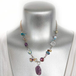 Lake Superior Collection - Amethyst Pendant Necklace - 4