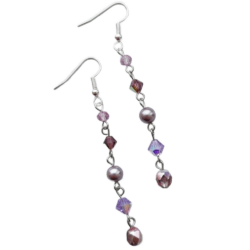 The Orchid Miracle Collection - Fleeting Moment - Dainty Beaded Earrings