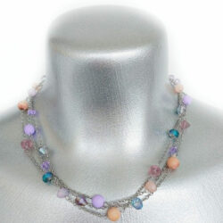 The Orchid Miracle Collection - Velvet Petal - Three Strand Necklace