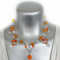 Orange Crush Collection - Umbrella Shade - Statement Necklace