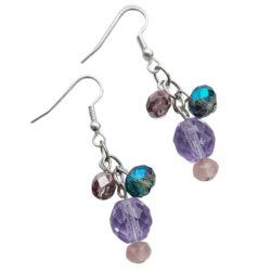 The Orchid Miracle Collection - Garden Dew - Three Bead Earrings