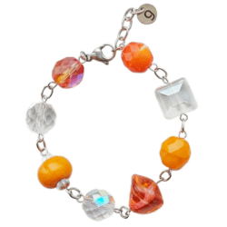 Orange Crush Collection - Technicolour Sun - Chain Link Bracelet