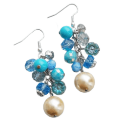 The Motherline Collection - The Serene Presence - Pearl Drop Cluster Earrings