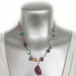 Lake Superior Collection - Amethyst Pendant Necklace - 1