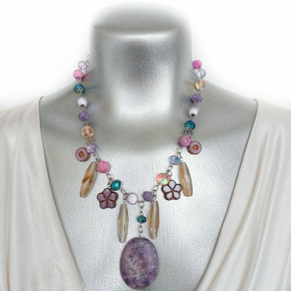 The Orchid Miracle Collection - Botanical Cascade - Necklace