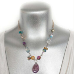 Lake Superior Collection - Amethyst Pendant Necklace - 3