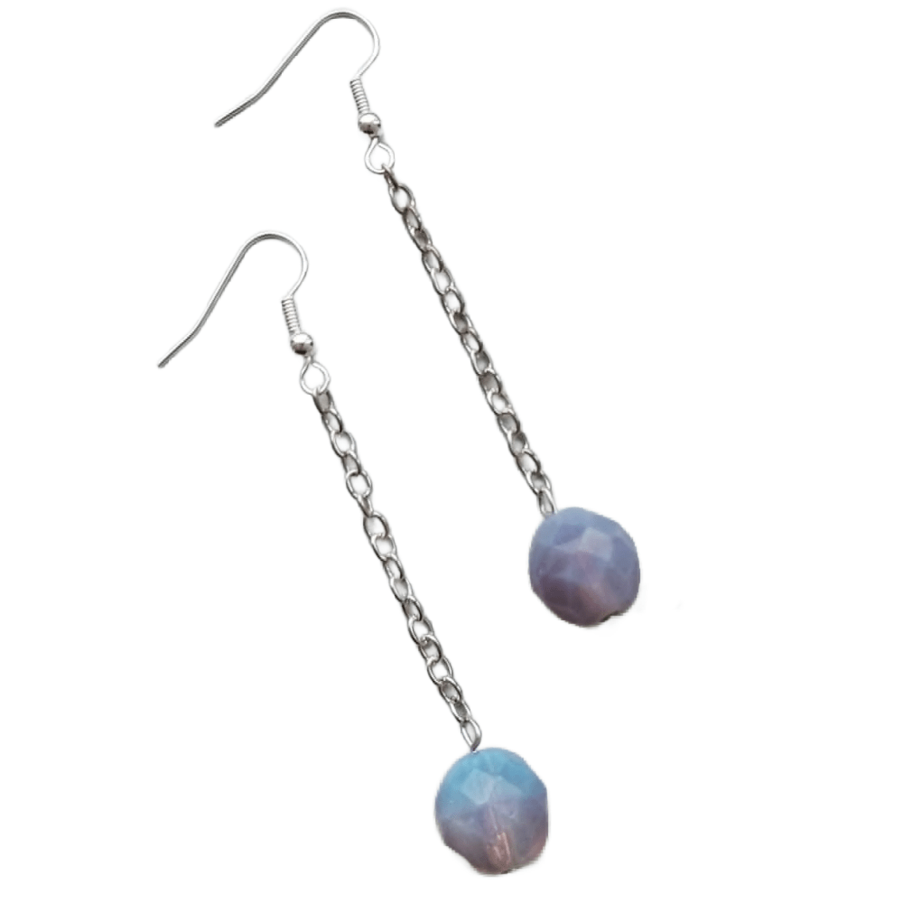 The Orchid Miracle Collection - Violet View - Chain Drop Earrings