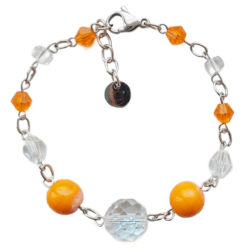Orange Crush Collection - Sun-Drenched - Chain Link Bracelet